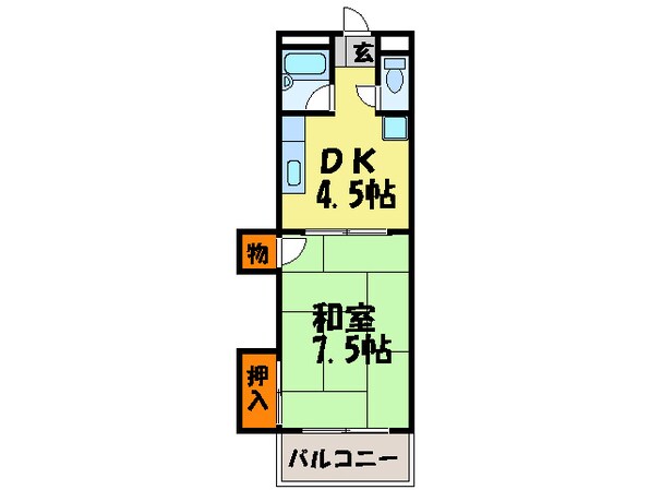 赤木ビルの物件間取画像